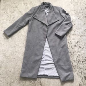 Gray trench coat